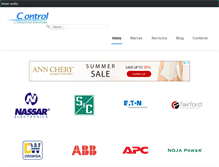 Tablet Screenshot of controlysolucioneselectricas.com